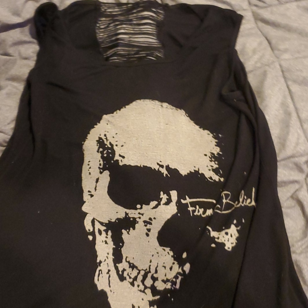 Black tank top